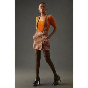 Anthropologie Maeve Geo Printed Pinafore Mini Dress (NWT)